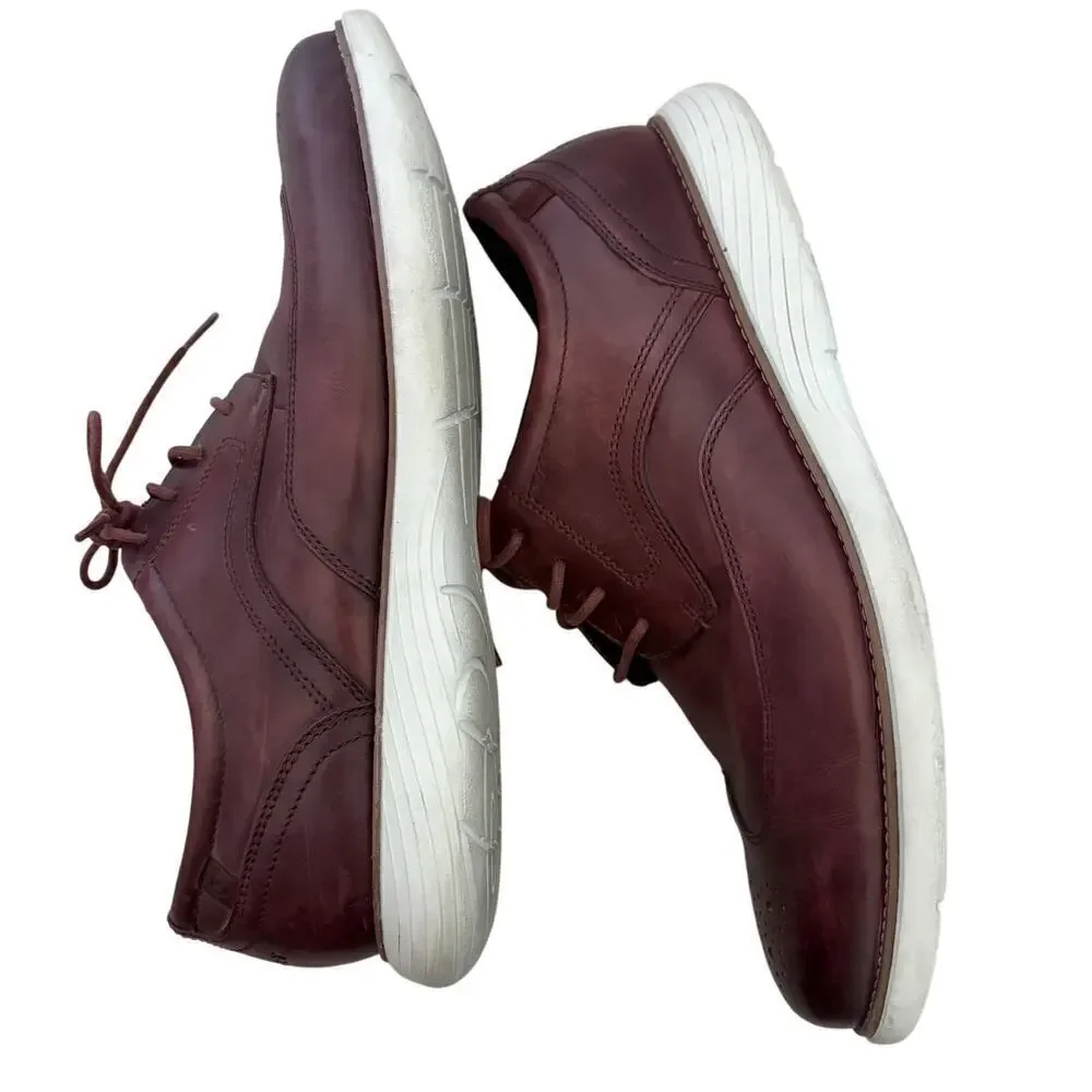 Rockport Men's Shoes Garett Wingtip Leather Derby Comfort Oxford Burgundy 12